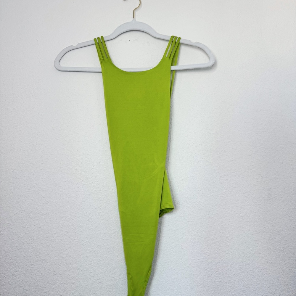 Express pretty bright green bodysuit
